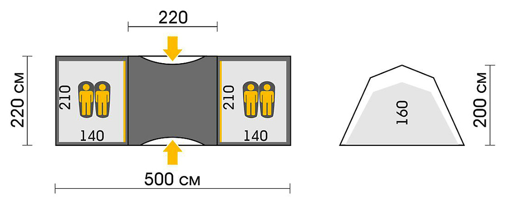 Палатка Talberg Base 4 Sahara [TLT-025S]