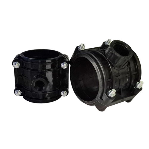 Седелка ПЭ с внут. труб. резьбой 90 - 2" 2 болта (обж.) ТПК-АКВА