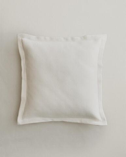 Zara Home наволочка декоративная из хлопка, молочный, 50x50 см