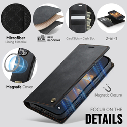 Чехол-кошелек CaseMe 2 in 1 MagSafe iPhone 16 ProMax