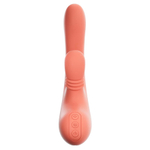 Коралловый вибратор-кролик 27см с ротацией Amovibe Vibella Rabbit Vibrator