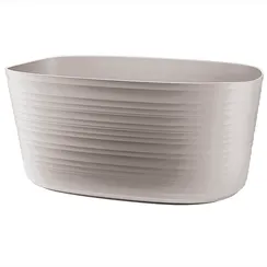 Кашпо для комнатных растений tierra большое, серо-бежевое