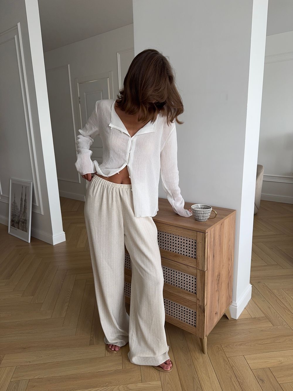 брюки LIMM linen stripe