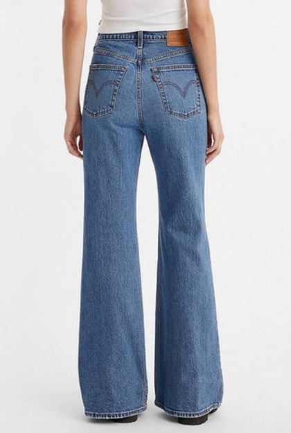 Джинсы женские LEVI'S RIBCAGE BELLS DARK INDIGO - WORN IN