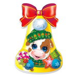 Набор для изготовления открытки, Клевер, картонная упаковка, "Коровка"