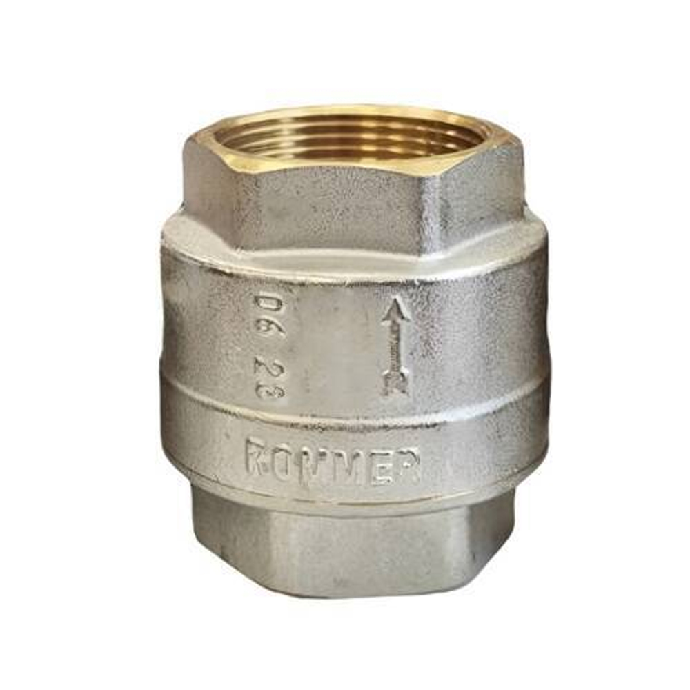 Клапан обратный ROMMER RVC-0001 - 1" (ВР/ВР, PN40, Tmax 120°C, с металлическим седлом)