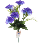 Искусственные цветы «Букет Гвоздик» 30см цвет синий