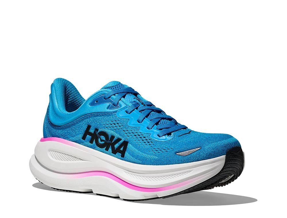 Кроссовки для бега женские Hoka Bondi 9 W Сине-Розовые