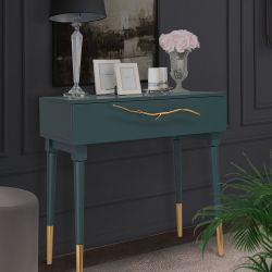 Консоль Арт Колор matte Стайл Голд Зеленый бирюзовый матовый