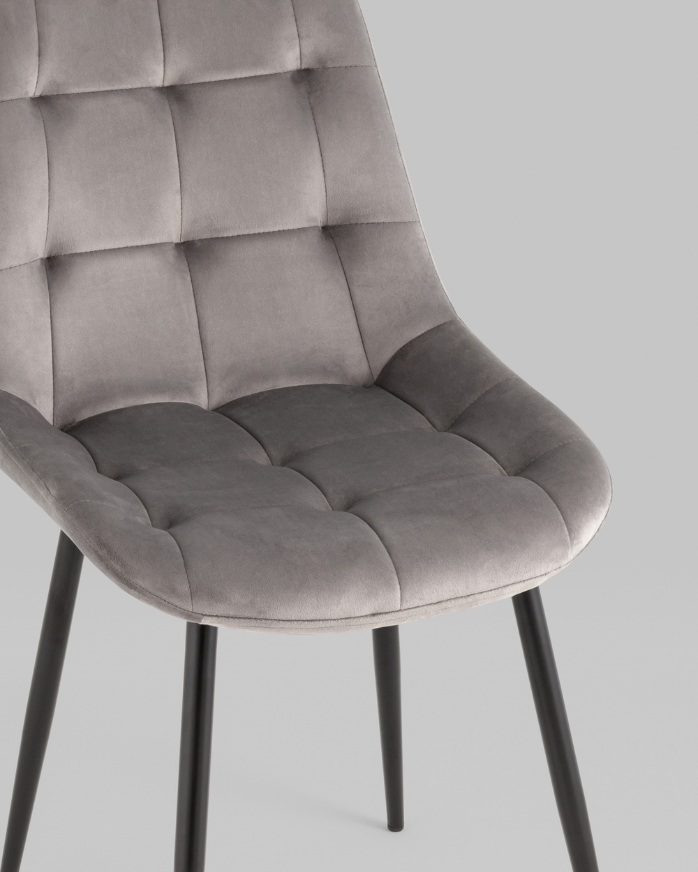 Стул Флекс New велюр светло-серый