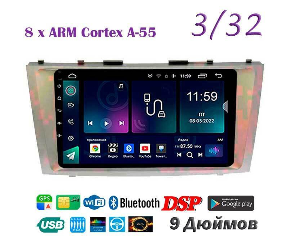 Topway TS18 3+32GB 8 ядер для Toyota Camry 2006-2011