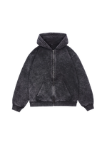 Худи на молнии Garment dyed 380 г