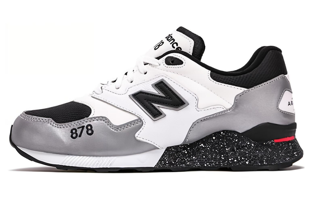 New Balance NB 878 low-cut life casual shoes for men and women the same style black, white and gray D wide