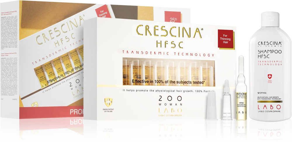 Crescina Transdermic 200 Re-Growth - набор (против выпадения волос) для женщин /   / GTIN 8051417037617