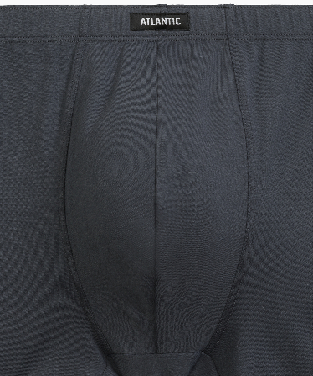 Мужские трусы шорты Atlantic, набор из 2 шт., хлопок, светло-зеленые + графитовые, 2RMH-007