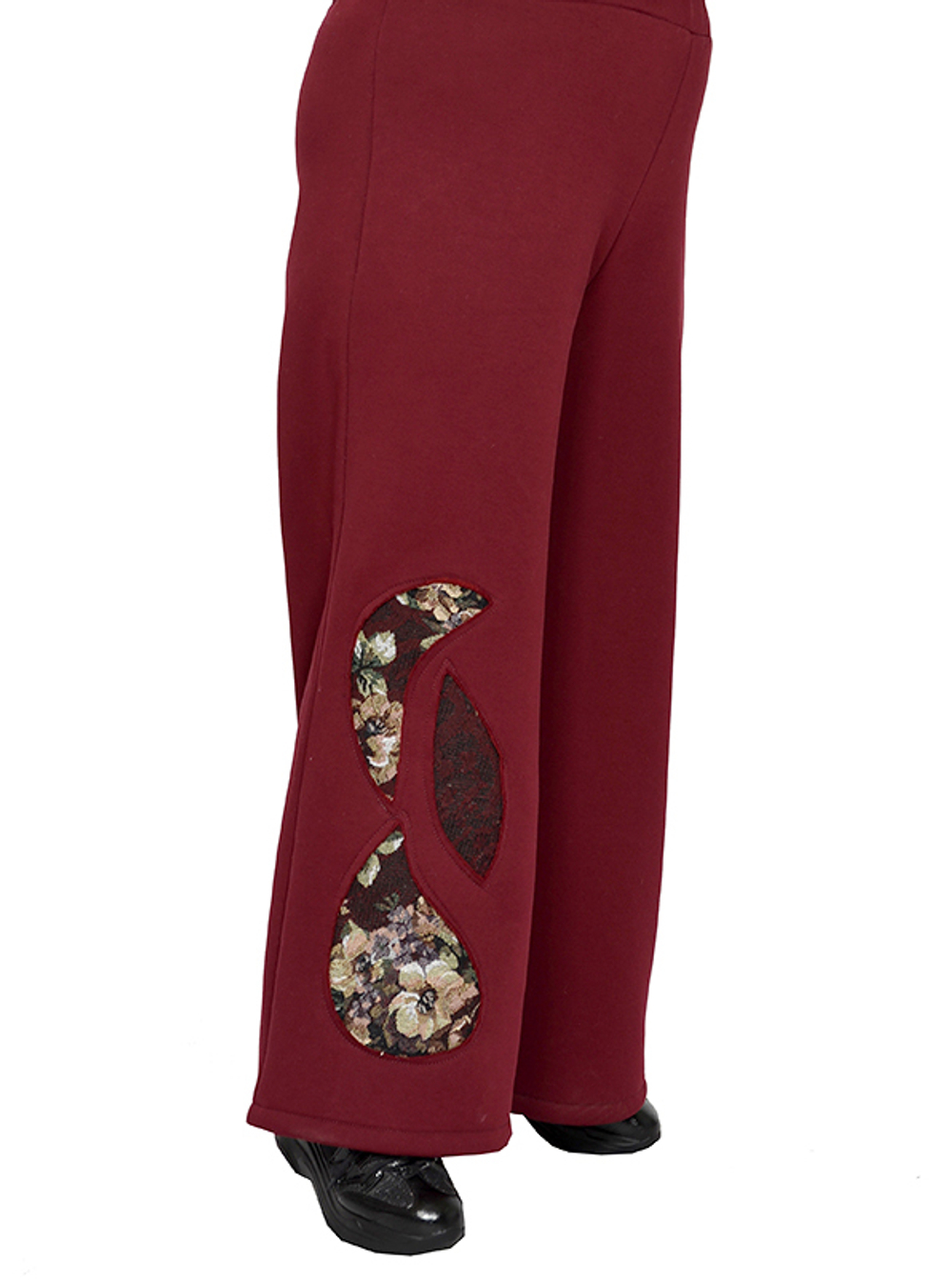 Брюки широкие из футера с начесом Любава