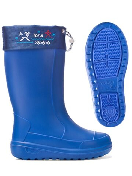 Сапоги жен. с манж. и мех. утеп. TORVI ОНЕГА -40С ЭВА ТЭП син. р.37