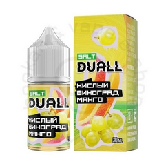 Безникотиновая жидкость для ЭСДН DUALL ZERO с ароматом кислого винограда и манго, 28мл, 0мг/см3 (M)