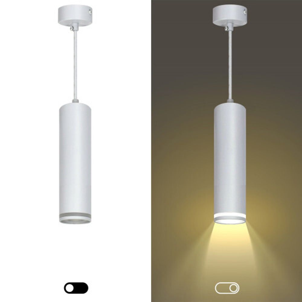 Светильник подвесной (подвес) ЭРА PL16 WH MR16/GU10, белый, потолочный, цилиндр