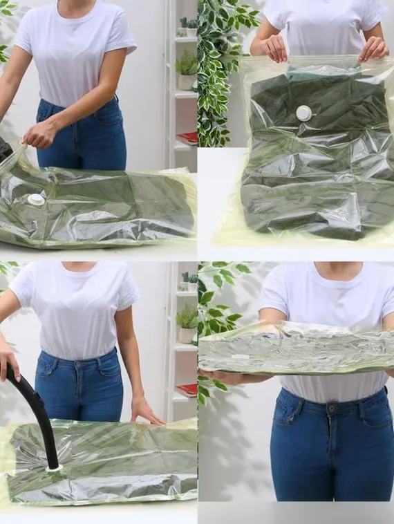 Вакуумный пакет для хранения вещей «Жасмин», 60×80 см, ароматизированный, цвет жёлтый