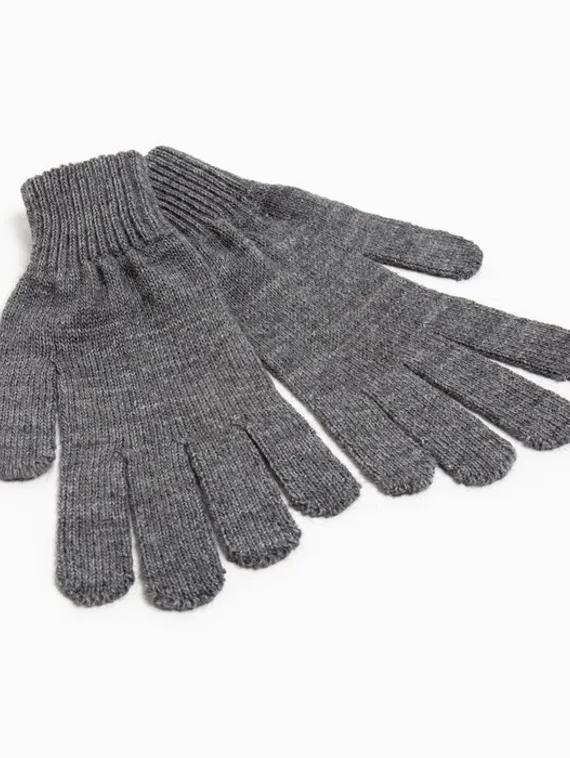 Перчатки женские, цвет графитовый, размер 18