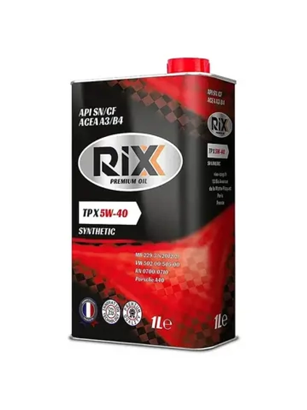 Масло моторное RIXX TP X 5w40 SN/CF синтетика 1 л