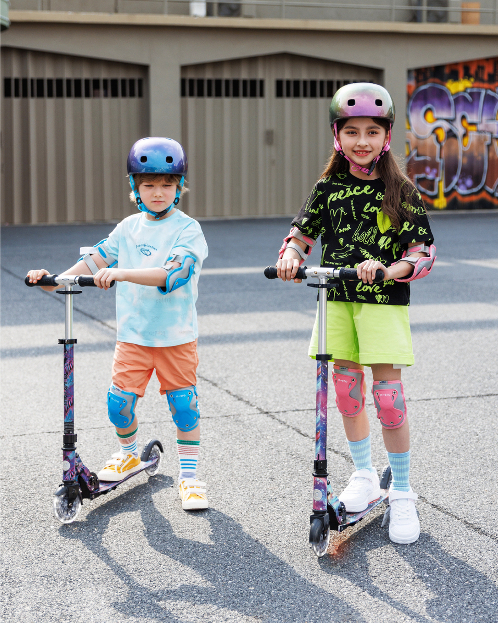 Самокат Micro Sprite LED, Art Звездная ночь