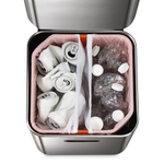 Контейнер для мусора с двумя баками totem compact, 40 л, нержавеющая сталь