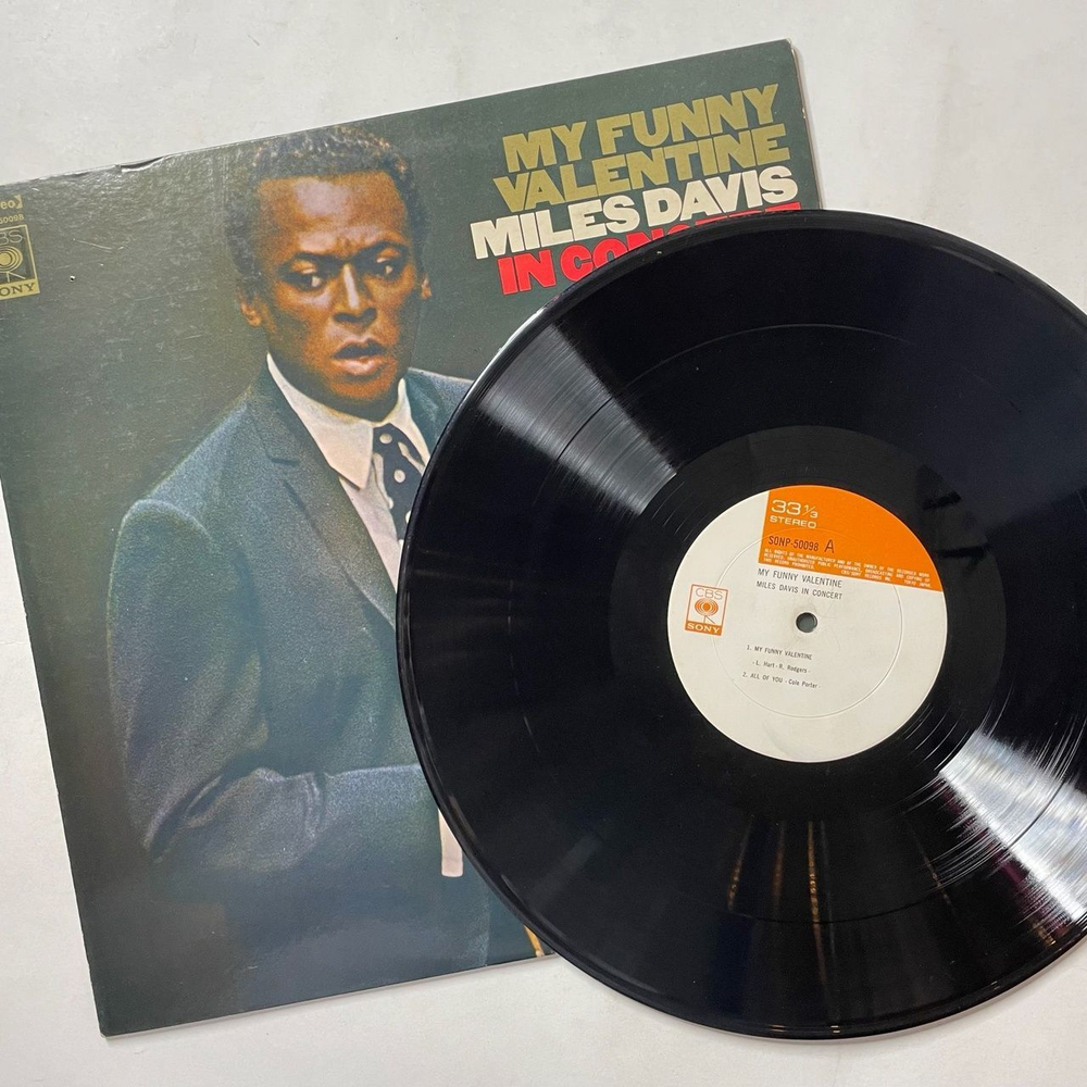 Винтажная виниловая пластинка LP Miles Davis My Funny Valentine In Concert (Japan 1969)(No Obi)