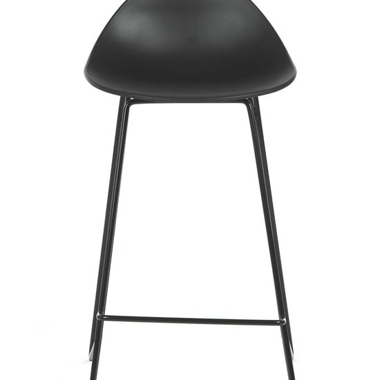 Полубарный стул Origami черный 