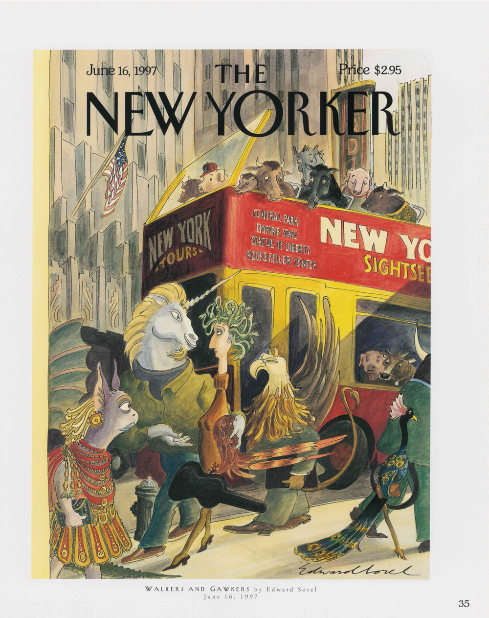 Постер журнала The New Yorker 16-06-1997, односторонний