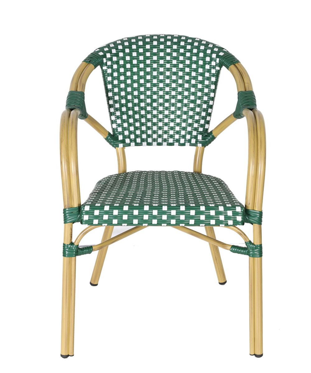 "Кабри" плетеный стул из искусственного ротанга, цвет зеленый