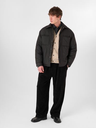 Черные велюровые брюки LEROY