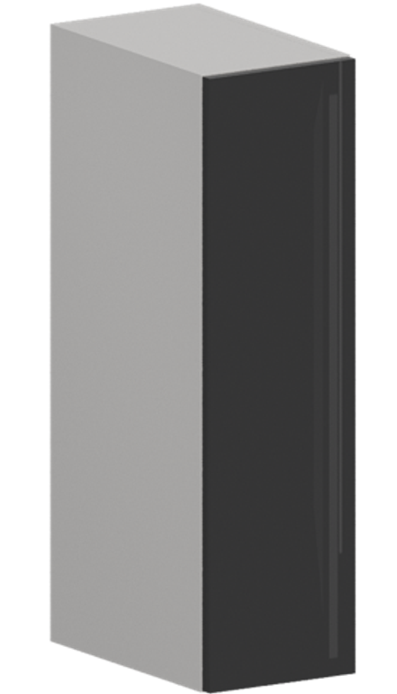Кухня Модуль ШВБ 200М Белый / Графит Глянец