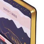 Ежедневник недатированный А5 (138х213 мм), BRAUBERG VISTA, под кожу, гибкий, фольга, 136 л., "Women's World", 112037