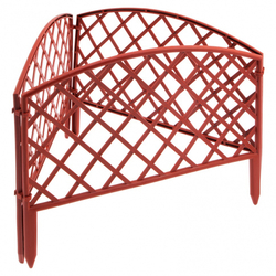 Забор декоративный "Сетка", 24 х 320 см, терракот, Россия, Palisad