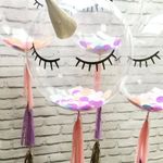 Шар (18"/46 см) Сфера 3D, Deco Bubble, Прозрачный