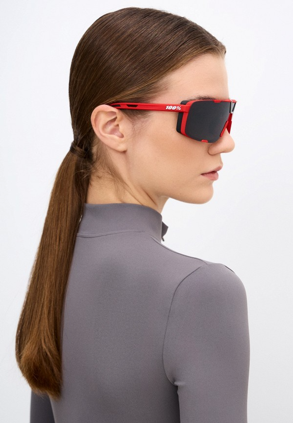 Спортивные очки 100% Eastcraft / Soft Tact Red / Black Mirror Lens