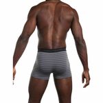 Мужские трусы боксеры серые в полоску Sergio Dallini SG2930-1