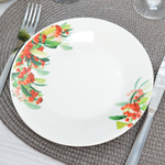 Тарелка плоская 18см Рябина, фарфор, Jewel