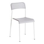 Стул ADDE (mod. C-049) металл/пластик, 39 х 49 х 78 см, Grey (серый) /White (белый)