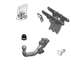 Фаркоп Brink (Thule) 664400 для Jeep Wrangler 2006-(паспорт и сертификат в комплекте)(без электрики)