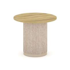 Felto Стол переговорный круглый D=900 PR.C.SPRG-004.D Дуб Винченцо/Металл Капучино/Крем-брюле 900*90