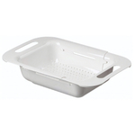 Дуршлаг "Bergamo" раздвижной (белый) для промывания и сушки овощей, грибов, фруктов, ягод, зелени