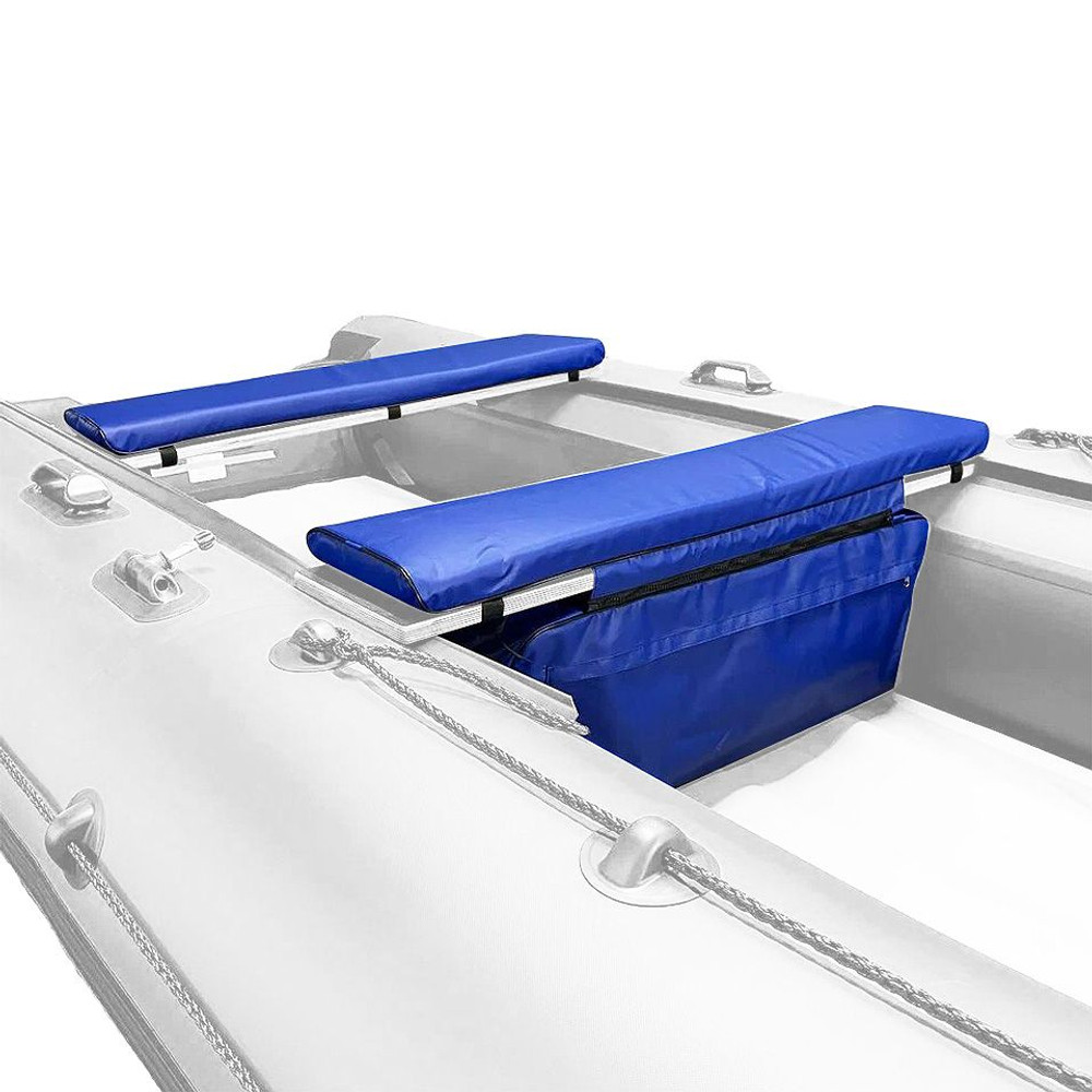 Комплект накладок на сиденье лодки ПВХ с сумкой (синий) 65х20х4 (10270324 )