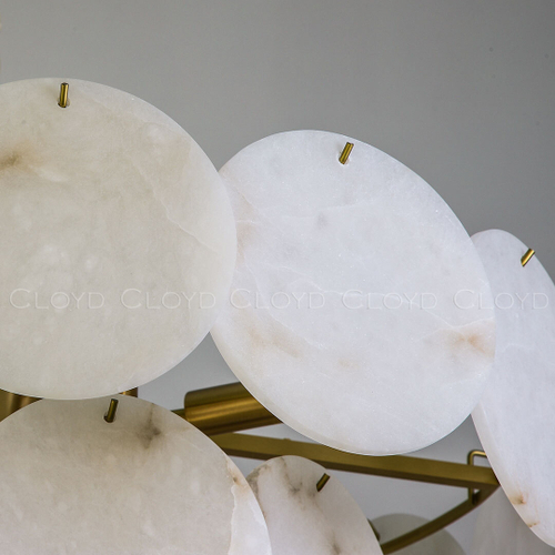 Люстра Cloyd BOSFOR-C C16 / выс. 42 см - алебастр - латунь (арт.12355)