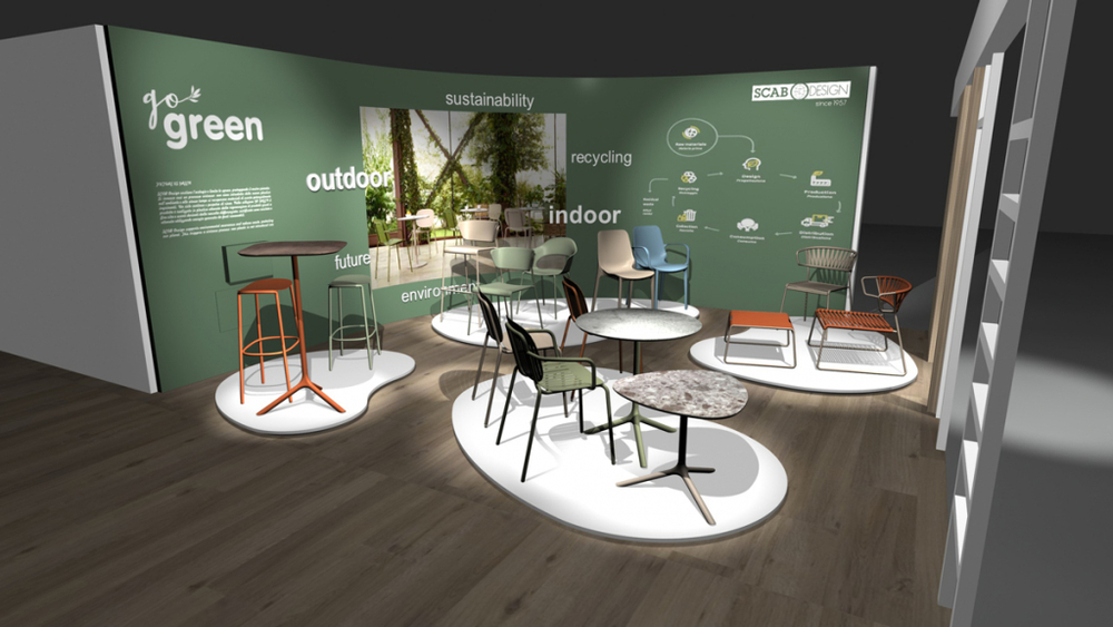 Стул пластиковый Scab Design Ginevra Go Green, тортора