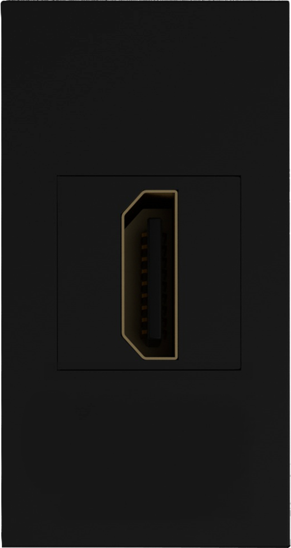 Розетка HDMI,  1мод.,  черн. (22.5х45мм)