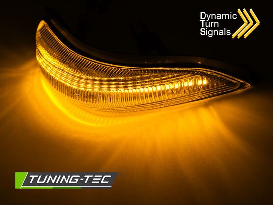 Динамические указатели поворота на зеркала заднего вида  WHITE LED для TOYOTA YARIS III 11-19