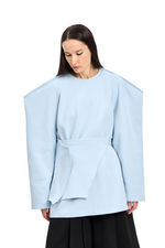 Свитшот с баской BAD GIRL Blue